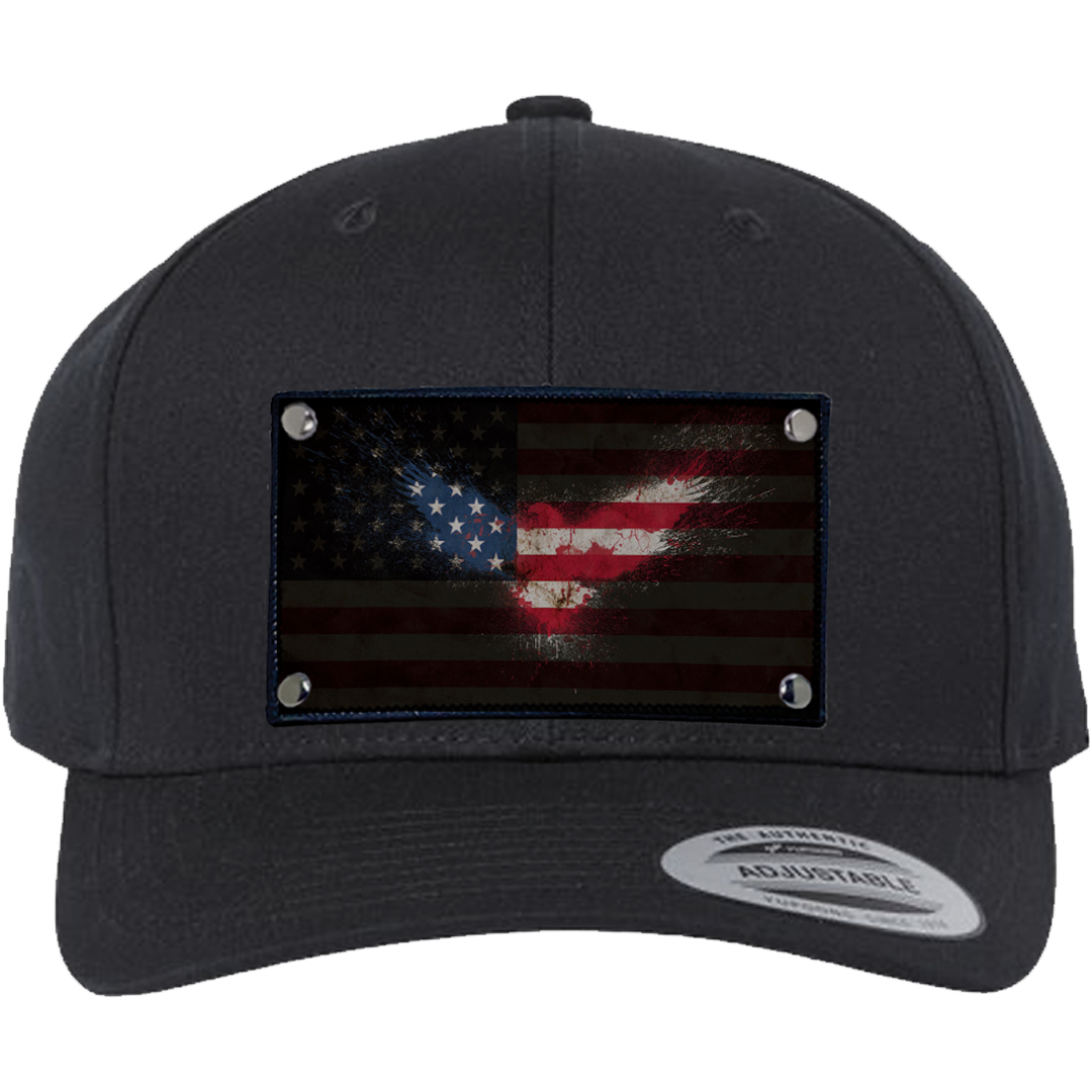 Curved American Flag Eagle Hat