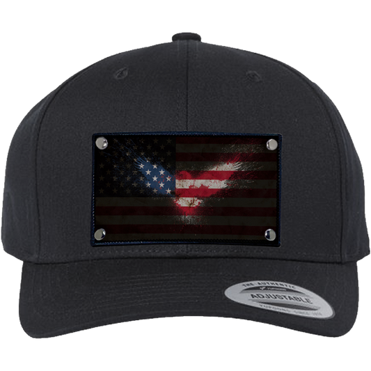 Curved American Flag Eagle Hat