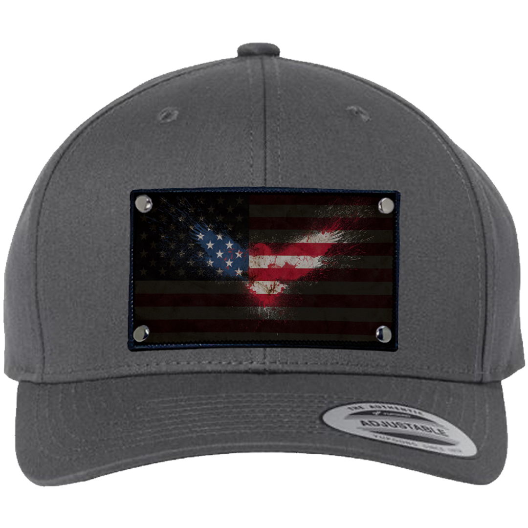 Curved American Flag Eagle Hat