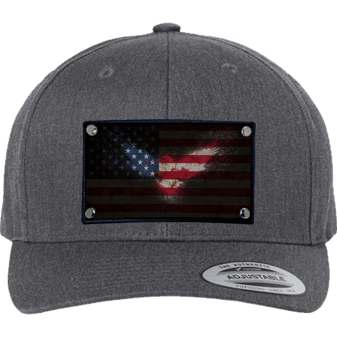 Curved American Flag Eagle Hat