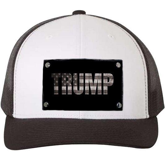 Curved Trucker Trump Inverted Gray Flag