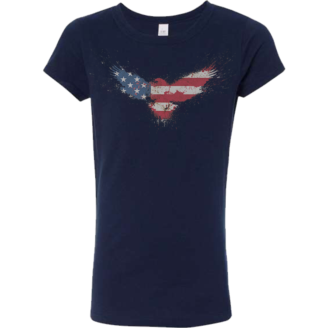 Girl's American Flag Eagle