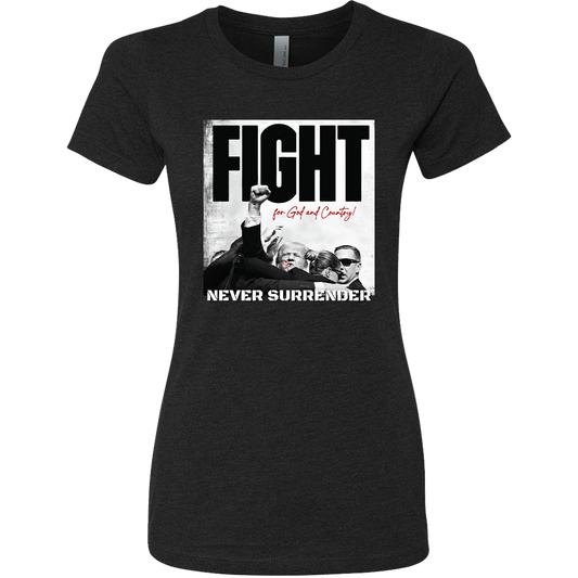 Women's Cut Donald Trump Fight