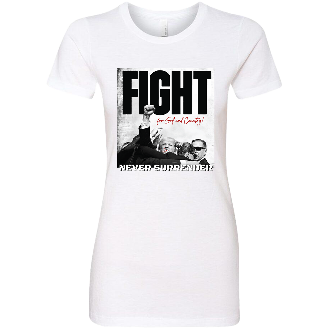 Women's Cut Donald Trump Fight