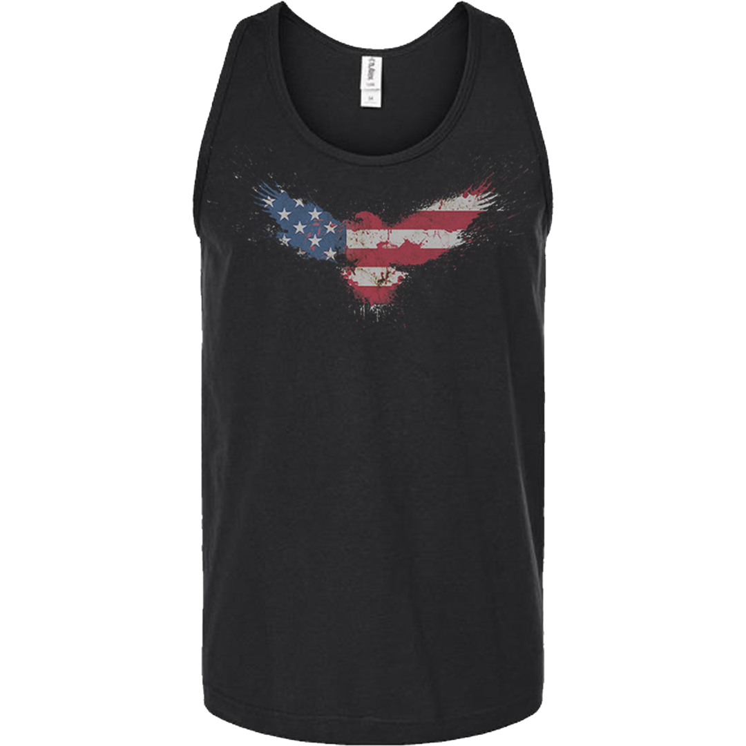 Men's Racerback Tank American Flag Eagle