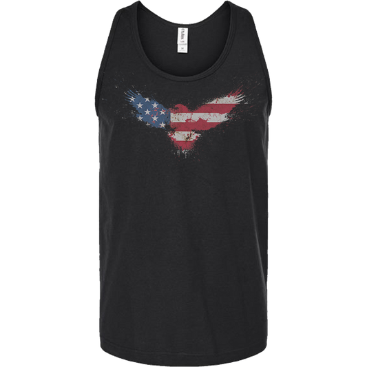 Men's Racerback Tank American Flag Eagle