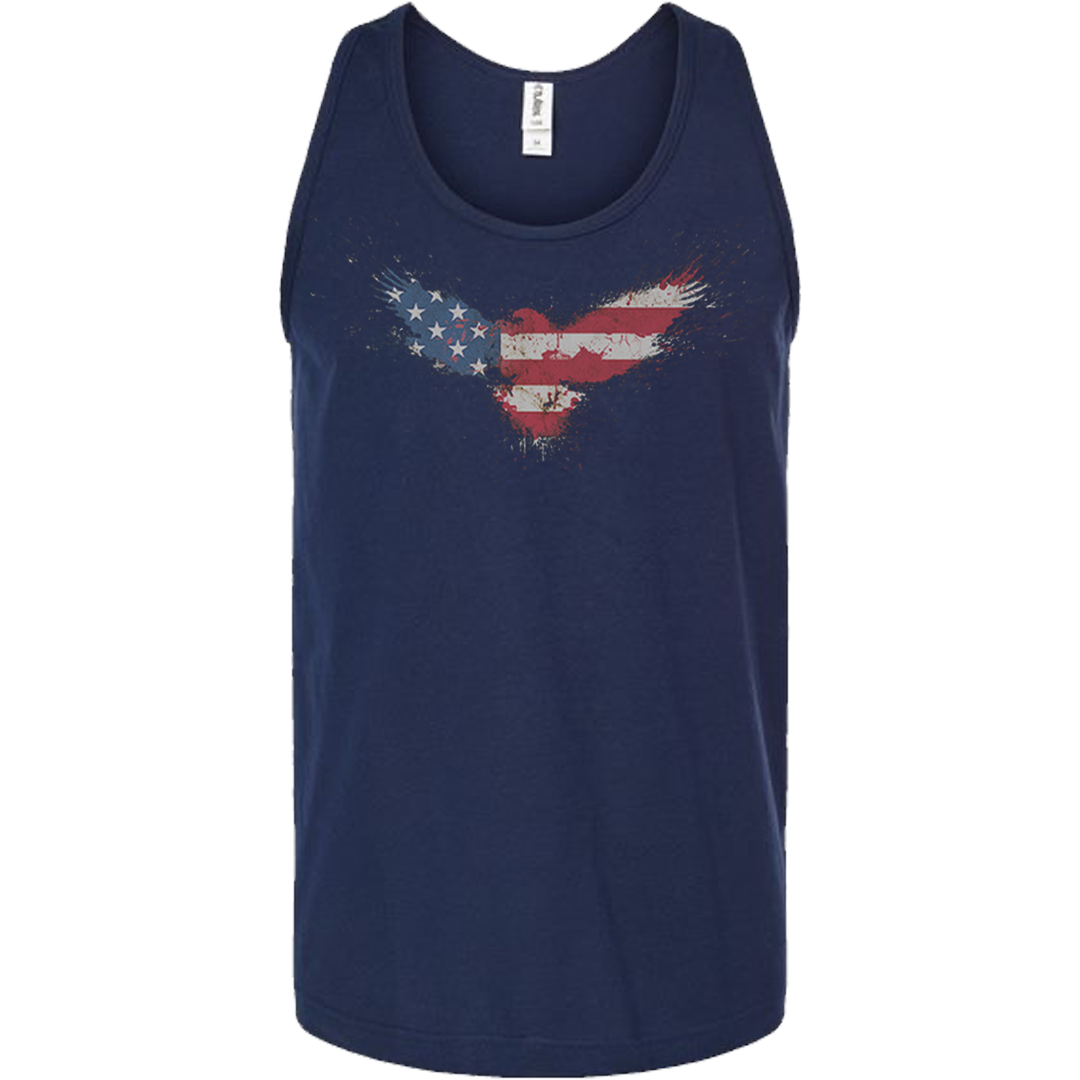 Men's Racerback Tank American Flag Eagle