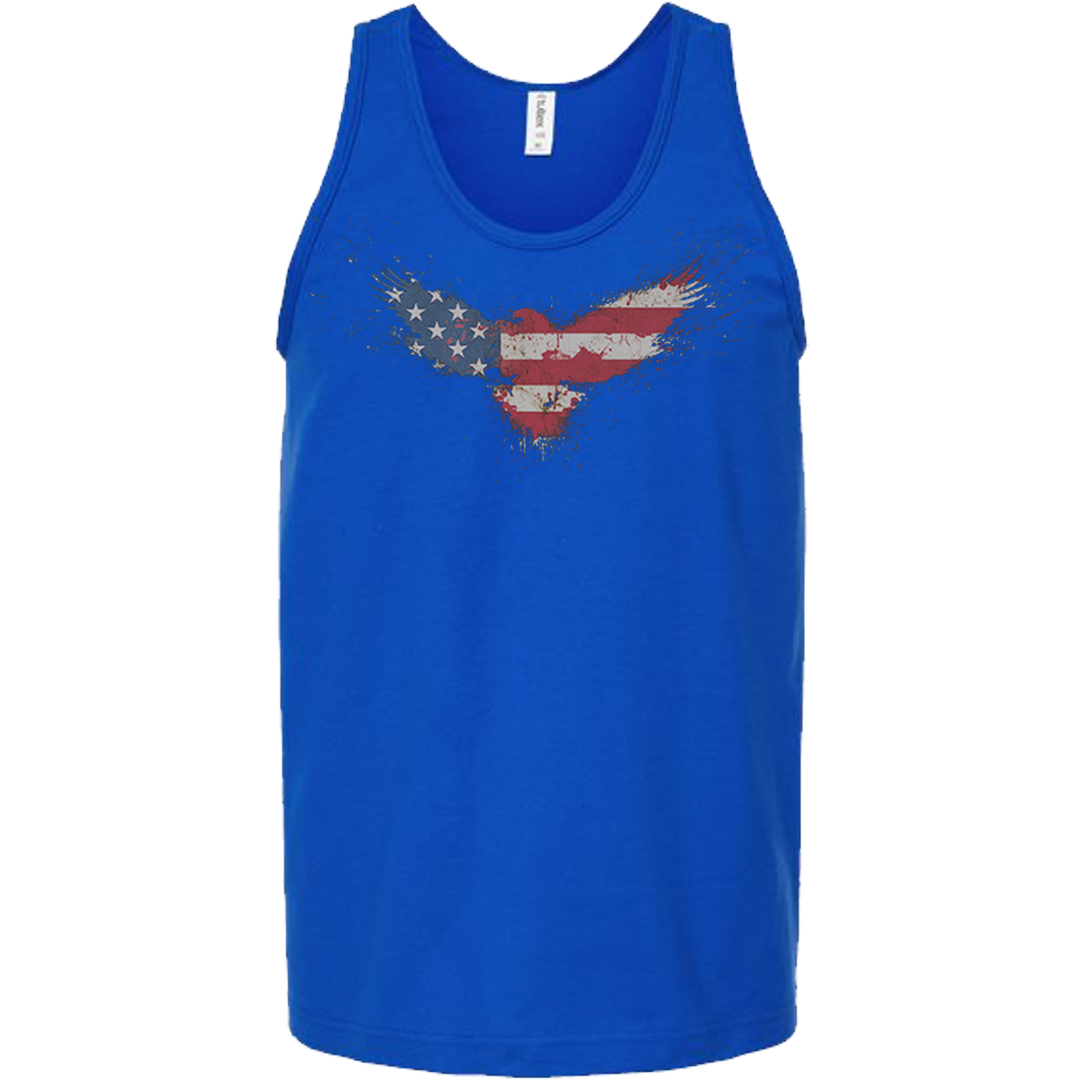 Men's Racerback Tank American Flag Eagle